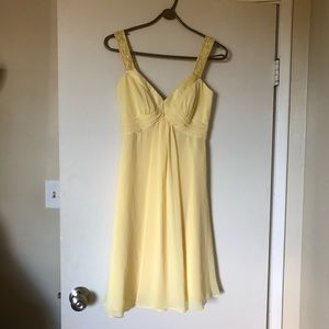 David’s Bridal Canary Yellow Dress - image 1